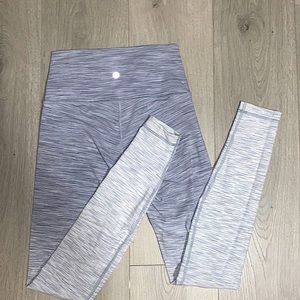 Lululemon wonder under ombré grey full length leggings